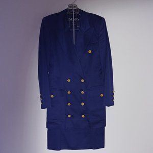 Vintage Escada 2pc. polished cotton Suit size 34/4